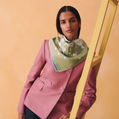 カレ 70 《鞍職人の花束》 - グリーン | Hermès - エルメス-公式サイト